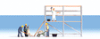 Image for 528-15054 Bricklayers w/Scaffold #1