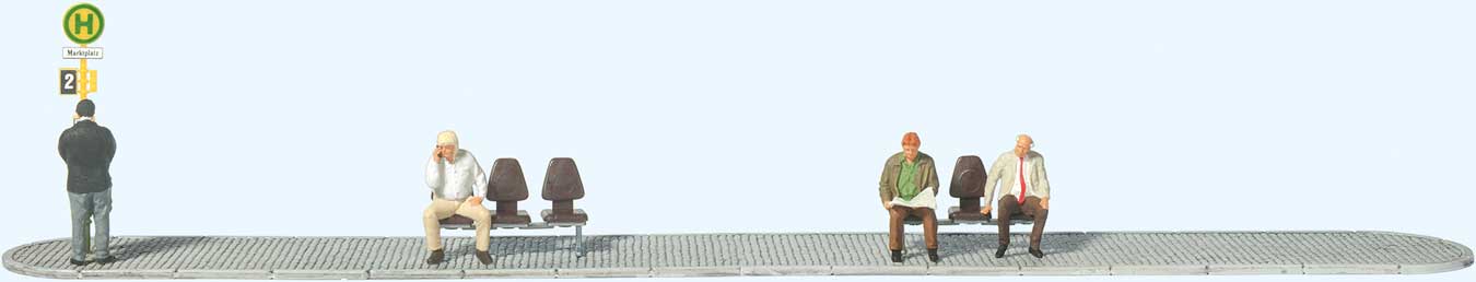 Image for 590-10706 People Waiting at Bus Stp