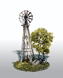 Woodland Scenics 103 Mini-Scene(TM) Unpainted Metal Kit -- Windmill HO Scale