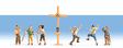 Image for 528-36874 Mountain Hikers w/Cross