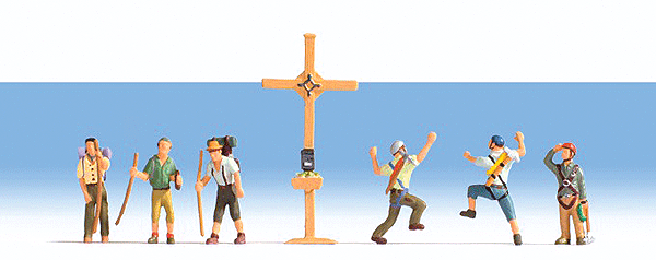 Image for 528-36874 Mountain Hikers w/Cross