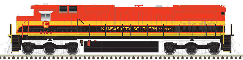 Atlas 10003131 GE Dash 8-40C - KCS - Kansas City Southern #3493