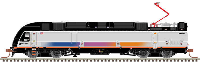 ATLAS 40004859 ALP-45DP - NJT New Jersey Transit #4507 (silver, black, magenta, orange, blue) - Gold - DCC & Sound N Scale