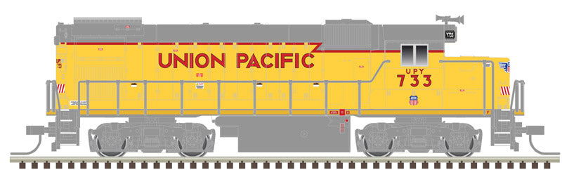 ATLAS 40004992 EMD GP15-1 UP Union Pacific #696 (yellow, red, gray, Baby Wings) Standard DC N Scale