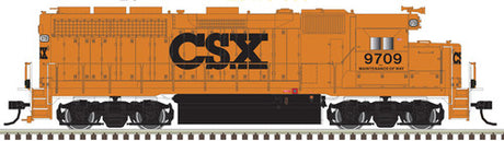 Atlas 150-10004029 GP-40 CSX #9709 (MOW, orange, black) w/ ditch lights DCC & Sound HO Scale