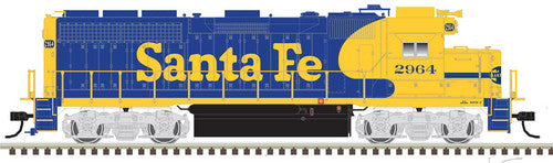 Atlas 150-10004038 GP-40 ATSF - Santa Fe 2964 (Warbonnet, blue, yellow) DCC & Sound HO Scale