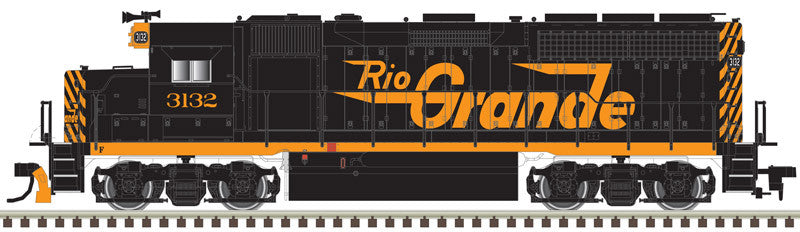 Atlas 150-10004044 GP-40 D&RGW Denver & Rio Grande Western #3152 (black, orange) DCC & Sound HO Scale