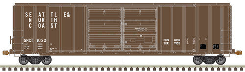 Atlas {50005255} FMC 5077 DD Boxcar S&NC - Seattle & North Coast #1017 (Scale=N) Part#150-50005255