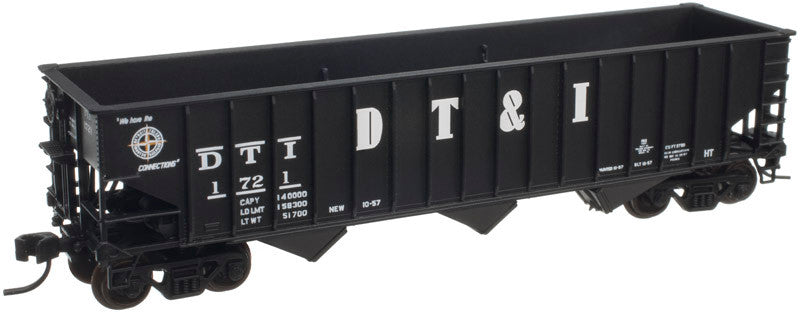 Atlas 50004910 PS-2750 Hopper DT&I - Detroit Toledo & Ironton #1729 (black, white) N Scale