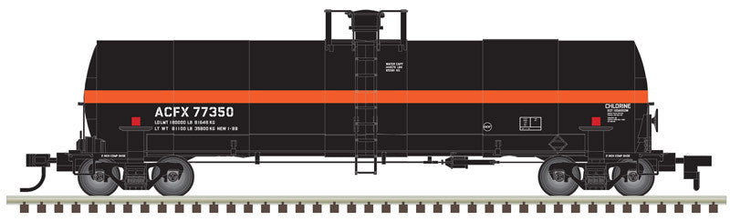 ATLAS {20005619} 17,360 Gallon Chlorine Tank Car ACFX #77356 HO Scale