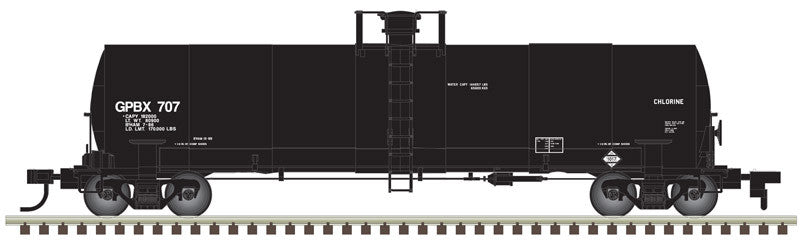 ATLAS {20005626} 17,360 Gallon Chlorine Tank Car Georgia Pacific GPBX #703 HO Scale