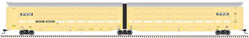 Atlas 20005817 Articulated Auto Carrier TTX BTTX #880200 (Faded, yellow, silver, black, white) HO Scale