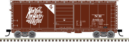 Atlas 50005767 PS-1 40' Boxcar NH - New Haven Script DF #34019 (Boxcar Red, white) N Scale