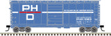 Atlas 50005769 PS-1 40' Boxcar PH&D - Port Huron & Detroit #1158 (blue, white, red) N Scale