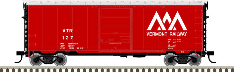 Atlas 50005773 PS-1 40' Boxcar VTR - Vermont Railway #133 (red, white) N Scale