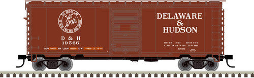 Atlas 50005781 PS-1 40' Boxcar D&H - Delaware & Hudson #19571 (Boxcar Red, white) N Scale