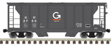 Atlas 20006550 PS-2 Covered Hopper Guilford B&M #2757 (gray, white, orange) HO Scale