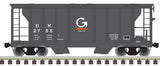 Atlas 20006551 PS-2 Covered Hopper Guilford B&M #2758 (gray, white, orange) HO Scale