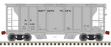 ATLAS 50005908 PS-2 Covered Hopper NP Northern Pacific #75446 (gray, black) N Scale