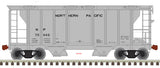 Atlas 20006564 PS-2 Covered Hopper NP - Northern Pacific #75400 (gray, black) HO Scale