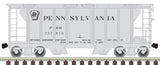 ATLAS 50005911 PS-2 Covered Hopper PRR Pennsylvania Railroad #257918 (gray, black, Shadow Keystone) N Scale