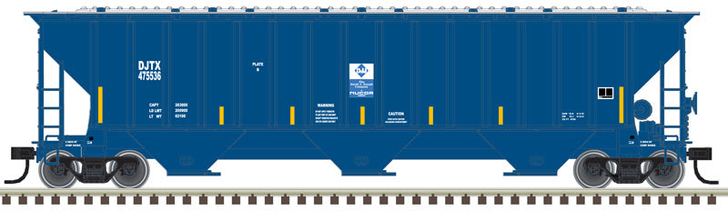 ATLAS 50005923 Thrall 4750 Covered Hopper - David J. Joseph Transportation #475590 (blue, white) N Scale