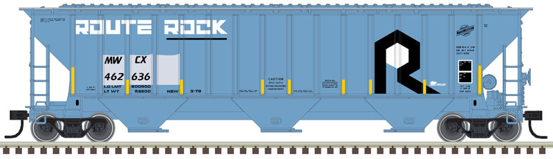 ATLAS 50005926 Thrall 4750 Covered Hopper - Midwest Railcar #462636 (Ex-RI, blue, white, black) N Scale