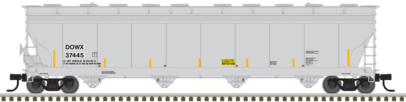 Atlas 20006737 ACF 5701 Centerflow Hopper - Dow Chemical DOWX #37448 (2016 repaint, gray) HO Scale