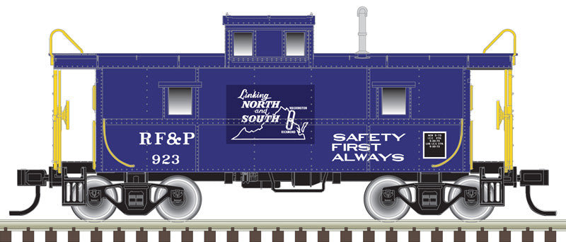 Atlas 50006034 C&O-Style Steel Center-Cupola Caboose - RF&P Richmond, Fredericksburg & Potomac 923 (blue, white) N Scale