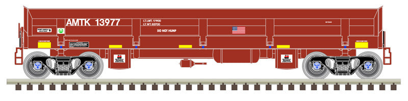 ATLAS Master 50006045 DIFCO Side Dump Car - Amtrak #13973 (Boxcar Red) N Scale