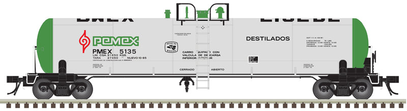 Atlas 50006314 20,700 Gallon Tank Car - Pemex #5146 (silver, green, red, black) N Scale