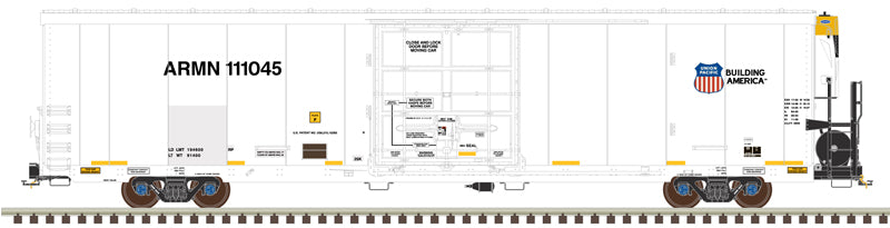 Atlas 50006551 Trinity 64' Reefer UP Union Pacific #111418 (white, black, High Numbers, Patch) N Scale