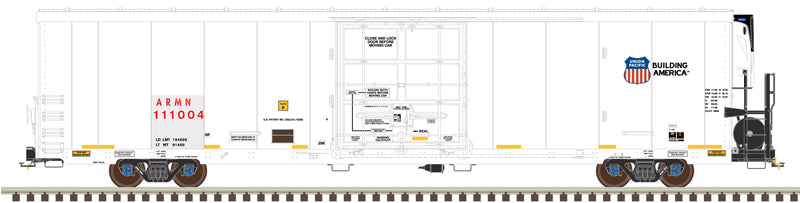 Atlas 50006553 Trinity 64' Reefer UP Union Pacific #111004 (white, black, Low Numbers, red Numbers) N Scale