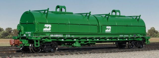 Scaletrains SXT39462 Thrall 48' 2-Hood Coil Steel Car BN Burlington Northern/Cascade Green #686009 N Scale
