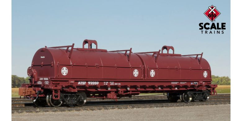 Scaletrains SXT38631 Thrall 48' 2-Hood Coil Steel Car ATSF - Santa Fe #92050 N Scale
