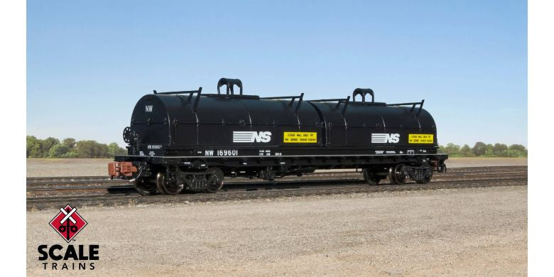 Scaletrains SXT38659 Thrall 48' 2-Hood Coil Steel Car Norfolk & Western/NS Black Hoods #169656 N Scale
