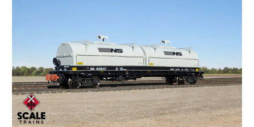 Scaletrains SXT38670 Thrall 48' 2-Hood Coil Steel Car Norfolk & Western/NS Gray Hoods #169647 N Scale