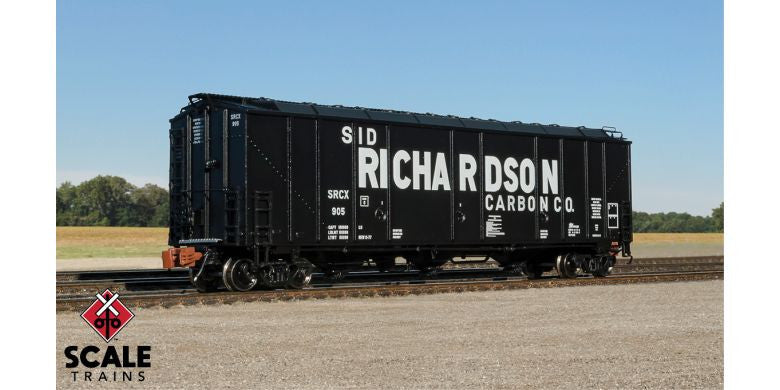 ScaleTrains SXT32107 5750 Carbon Black Covered Hopper, Sid
