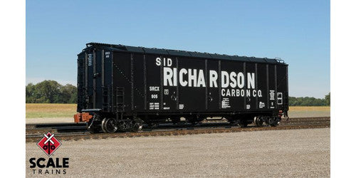 ScaleTrains SXT32107 5750 Carbon Black Covered Hopper, Sid