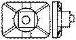 Image for 300-18 Nut rect wash 2-1/2"  20/