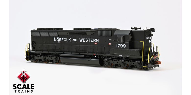 ScaleTrains SXT39735 EMD SD45 IIb2, Norfolk & Western/Claytor #1799 DCC & Sound HO Scale