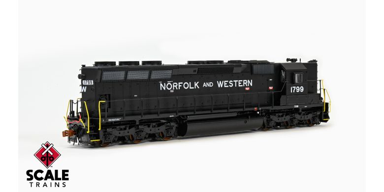 ScaleTrains SXT39735 EMD SD45 IIb2, Norfolk & Western/Claytor #1799 DCC & Sound HO Scale