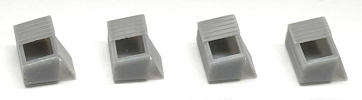 30516 Phoenix 30516 Open Dumpsters - 3-D Printed Kit -- pkg(4) N Scale ...