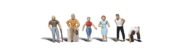 Woodland Scenics 2124 Ordinary People - Scenic Accents(R) -- pkg(6) N Scale