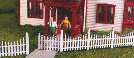 Image for 493-2308 Picket Fence HO Ornate