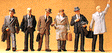 Image for 590-10381 Businessmen w/Coats 6/
