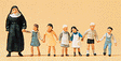 Image for 590-10401 Nun w/small children   7/