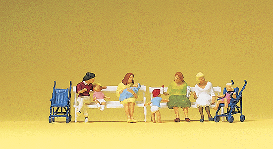 Image for 590-10522 Seated Woman/Baby Carriag