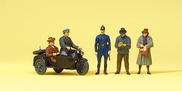 Image for 590-10565 Passersby w/Motorcycle 5/