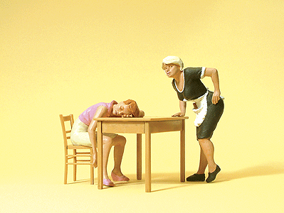 Image for 590-45145 Sleeping Guest & Waitress